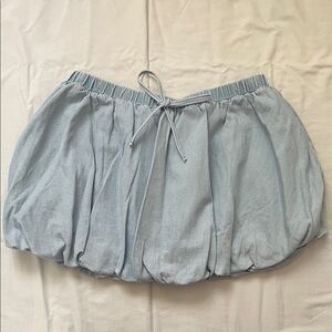 H&M Sky Blue Bubble Mini Skirt